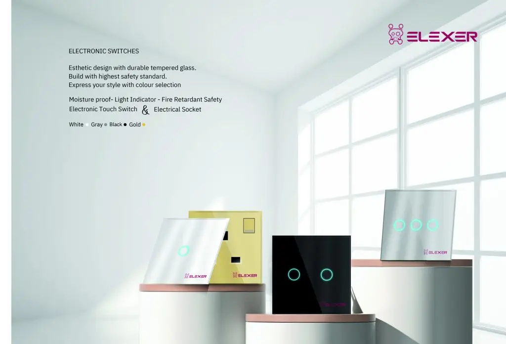 switch catalogue 1 page 1 Elexer tempered glass touch light