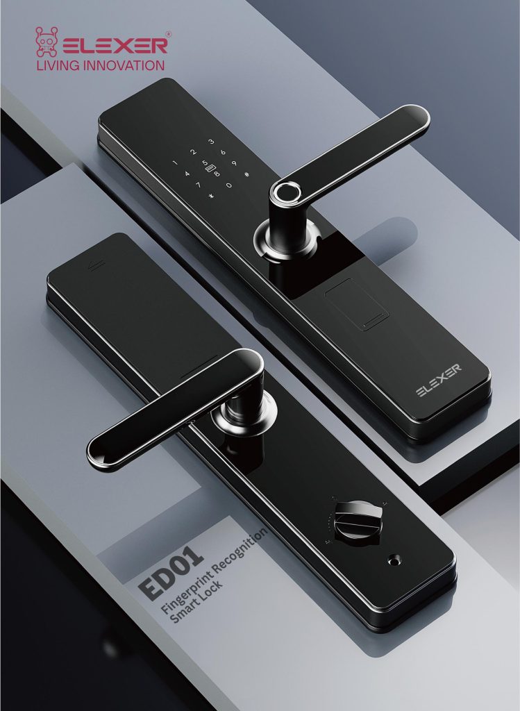 elexer lock ed01 touchscreen 3d face recognition